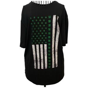 🍀🍀Shamrocks black top size M St Patrick’s Day 🍀🍀